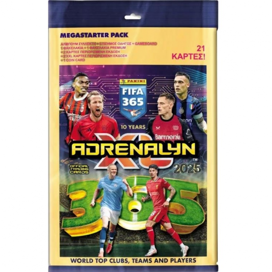 PANINI FIFA 365 2025 ADRENALYN XL MEGA STARTER PACK ΑΛΜΠΟΥΜ ΜΕ 21 ΚΑΡΤΕΣ 014679