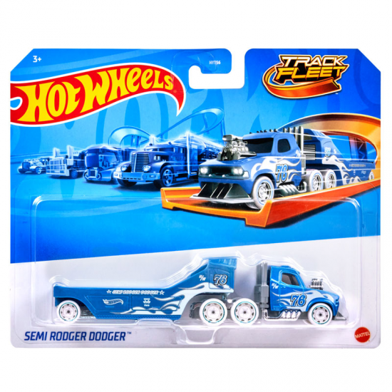 MATTEL HOT WHEELS ΝΕΕΣ ΝΤΑΛΙΚΕΣ TRACK FLEET - SEMI RODGER DODGER HYT56 / HVF03