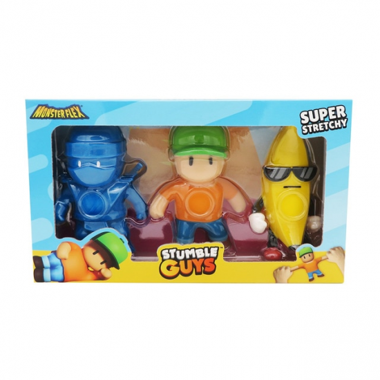 JUST TOYS MONSTERFLEX STUMBLE GUYS - SUPER STRETCHY ΣΕΤ 3 ΦΙΓΟΥΡΕΣ 0496.