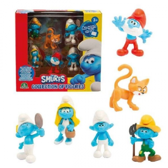 GIOCHI PREZIOSI THE SMURFS - ΣΤΡΟΥΜΦΑΚΙΑ ΣΕΤ 6 ΦΙΓΟΥΡΕΣ PUF14000