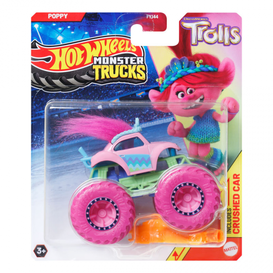 MATTEL HOT WHEELS ΟΧΗΜΑΤΑ MONSTER TRUCK TROLLS PUPPY FYJ44 / HKM46