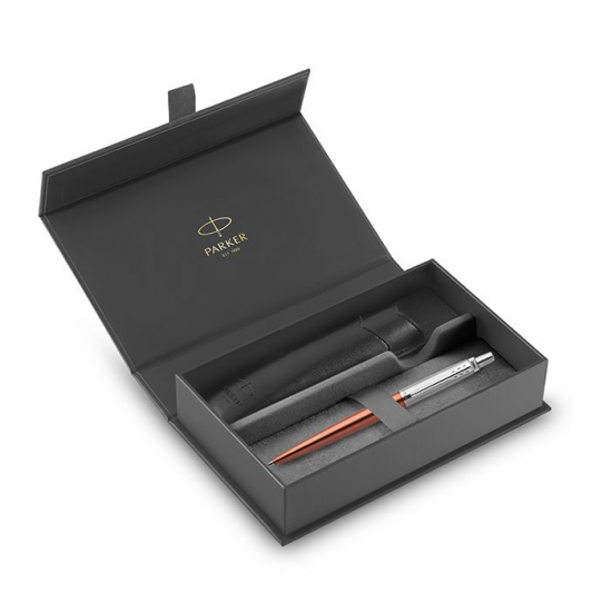 PARKER JOTTER CR CH.ORANGE CT BP+BLK PU PP + ΜΑΥΡΗ ΘΗΚΗ 306445