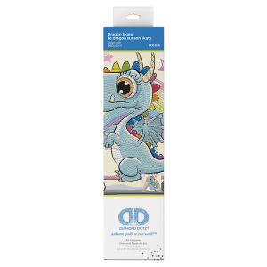 DIAMOND DOTZ ΚΑΤΑΣΚΕΥΗ ΨΗΦΙΔΩΤΟ ΚΑΜΒΑΣ BLISTER 23x25cm ΠΑΤΙΝΙ ΔΡΑΚΟΥ DD3.036