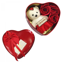 ΜΕΤΑΛΛΙΚΟ ΚΟΥΤΙ ΚΑΡΔΙΑ ΜΕ 3 ΤΡΙΑΝΤΑΦΥΛΛΑ ΚΑΙ ΑΡΚΟΥΔΑΚΙ 12X11X5CM 22-3050 ΜΕΤΑΛΛΙΚΟ ΚΟΥΤΙ ΚΑΡΔΙΑ ΜΕ 3 ΤΡΙΑΝΤΑΦΥΛΛΑ ΚΑΙ ΑΡΚΟΥΔΑΚΙ 12X11X5CM 22-3050