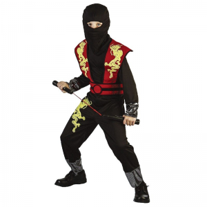 ΑΠΟΚΡΙΑΤΙΚΗ ΣΤΟΛΗ ΠΑΙΔΙΚΗ 7-10 ΕΤΩΝ ΚΟΚΚΙΝΟΣ NINJA 3-157