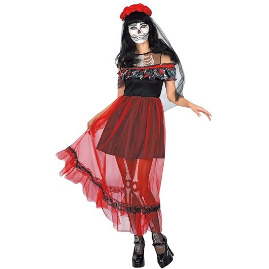 ΑΠΟΚΡΙΑΤΙΚΗ ΣΤΟΛΗ ΓΥΝΑΙΚΕΙΑ ONE SIZE DAY OF THE DEAD 3-2511 ΑΠΟΚΡΙΑΤΙΚΗ ΣΤΟΛΗ ΓΥΝΑΙΚΕΙΑ ONE SIZE DAY OF THE DEAD 3-2511