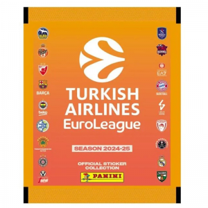 PANINI TURKISH AIRLINES EUROLEAGUE 2025 ΦΑΚΕΛΑΚΙ ΜΕ 5 ΑΥΤΟΚΟΛΛΗΤΑ 105881