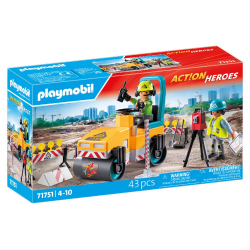 PLAYMOBIL ACTION HEROES - ΟΔΟΣΤΡΩΤΗΡΑΣ ΚΑΙ ΕΡΓΑΤΕΣ 71751