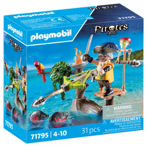 PLAYMOBIL PIRATES - ΠΕΙΡΑΤΗΣ ΜΕ ΒΑΛΛΙΣΤΡΑ 71795