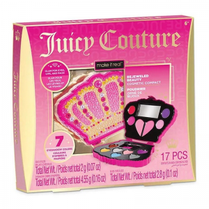 MAKE IT REAL JUICY COUTURE BEJEWELED BEAUTY COSMETIC COMPACT 4475
