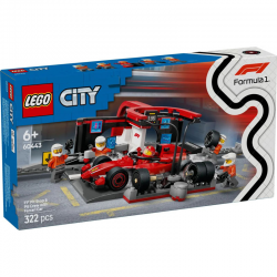 LEGO CITY - F1 PIT STOP AND PIT CREW WITH FERRARI CAR 60443