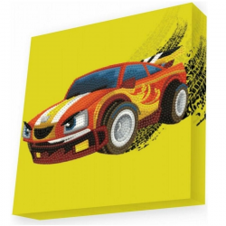 DIAMOND DOTZ ΚΑΤΑΣΚΕΥΗ ΨΗΦΙΔΩΤΟ BOX 22X22CM DOTZBOX HOT ΑΥΤΟΚΙΝΗΤΟ 241.924530 DBX.076