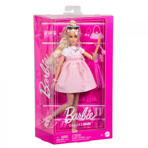 BARBIE DELUXE FASHIONISTAS ΚΟΥΚΛΑ - ΡΟΖ ΦΟΡΕΜΑ HYV27 / ΗΥ24