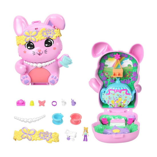 MATTEL POLLY POCKET MINI - Ο ΚΟΣΜΟΣ ΤΗΣ POLLY ΣΕΤΑΚΙΑ TEA PARTY BUNNY JFG56 / JCR40 MATTEL POLLY POCKET MINI - Ο ΚΟΣΜΟΣ ΤΗΣ POLLY ΣΕΤΑΚΙΑ TEA PARTY BUNNY JFG56 / JCR40