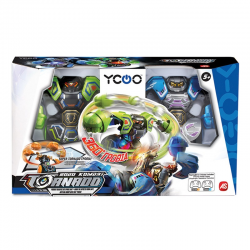 SILVERLIT YOCO ΤΗΛΕΚΑΤΕΥΘΥΝΟΜΕΝΑ ΡΟΜΠΟΤ ΣΕΤ 2 - ROBO KOMBAT 360 TORNADO ΠΡΑΣΙΝΟ-ΜΠΛΕ 7530-86883