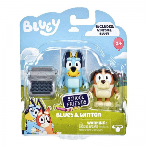GIOCHI PREZIOSI BLUEY ΣΕΤ ΜΕ 2 ΦΙΓΟΥΡΕΣ ΚΑΙ ΑΞΕΣΟΥΑΡ SCHOOL FRIENDS - BLUEY AND WINTON BLY88000