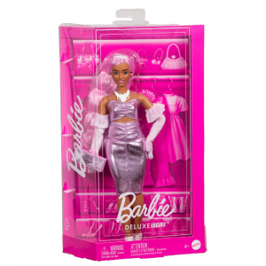 MATTEL BARBIE DELUXE STYLE FASHIONISTAS ΚΟΥΚΛΑ ΜΕ ΡΟΖ ΜΑΛΛΙΑ HYV25 / HYV24
