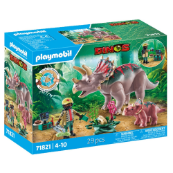PLAYMOBIL DINOS ΤΡΙΚΕΡΑΤΟΠΕΣ ΚΑΙ ΕΞΕΡΕΥΝΗΤΗΣ 71821
