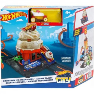 MATTEL HOT WHEELS CITY DOWNTOWNICE CREAM SWIRL HDR24 / HTN77