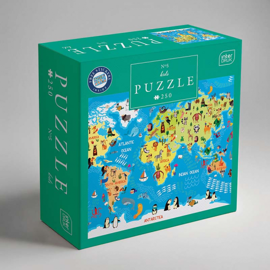 INTERDRUK PUZZLE WORLD MAP 250 ΤΕΜ. 111368966