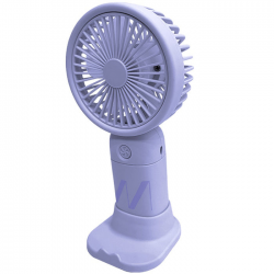 MUITOMAS ΑΝΕΜΙΣΤΗΡΑΣ ΧΕΙΡΟΣ / ΕΠΙΤΡΑΠΕΖΙΟΣ ΕΠΑΝΑΦΟΡΤΙΖΟΜΕΝΟΣ 300mAh 5V/0.5A USB TYPE C ΒΙΟΛΕΤΙ