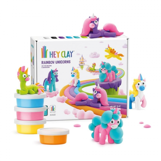 HEY CLAY ΠΑΙΧΝΙΔΙ ΠΗΛΟΣ RAINBOW UNICORNS 15028