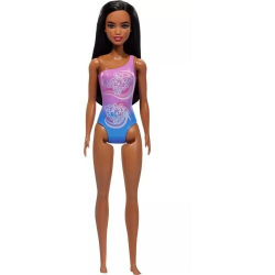 MATTEL BARBIE BEACH ΚΟΥΚΛΑ ΜΕΛΑΧΡΙΝΗ ΜΕ ΜΑΓΙΟ DWJ99 / HXX49