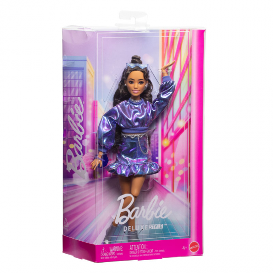 MATTEL BARBIE DELUXE STYLE METALLICS - ΜΠΛΕ ΦΟΡΕΜΑ JFP42 MATTEL BARBIE DELUXE STYLE METALLICS - ΜΠΛΕ ΦΟΡΕΜΑ JFP42