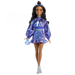 MATTEL BARBIE DELUXE STYLE METALLICS - ΜΠΛΕ ΦΟΡΕΜΑ JFP42