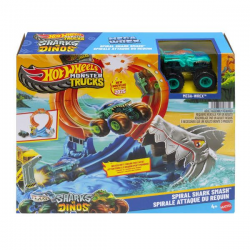 MATTEL HOT WHEELS MONSTER TRUCKS ΠΙΣΤΑ SHARKS VS DINOS JFR08