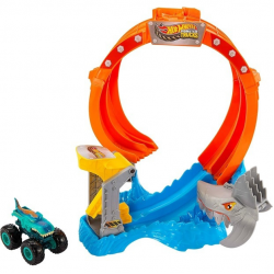 MATTEL HOT WHEELS MONSTER TRUCKS ΠΙΣΤΑ SHARKS VS DINOS JFR08