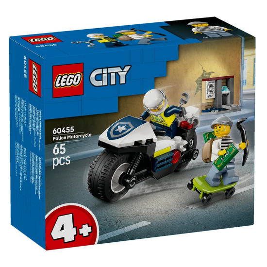 LEGO CITY ΚΑΤΑΔΙΩΞΗ ΜΕ ΑΣΤΥΝΟΜΙΚΗ ΜΟΤΟΣΙΚΛΕΤΑ 60455 LEGO CITY ΚΑΤΑΔΙΩΞΗ ΜΕ ΑΣΤΥΝΟΜΙΚΗ ΜΟΤΟΣΙΚΛΕΤΑ 60455