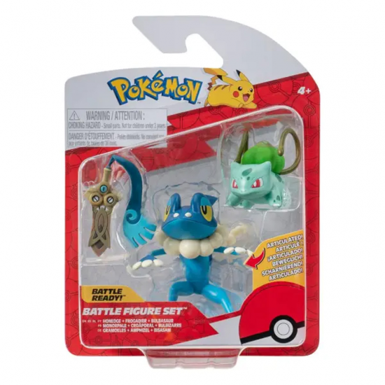 POKEMON ΣΕΤ 3 ΦΙΓΟΥΡΕΣ ΔΡΑΣΗΣ W19 HONEDGE + FROGADIER + BULBASAUR JW095007-W17 / PKW3599 POKEMON ΣΕΤ 3 ΦΙΓΟΥΡΕΣ ΔΡΑΣΗΣ W19 HONEDGE + FROGADIER + BULBASAUR JW095007-W17 / PKW3599