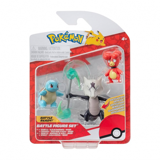 POKEMON ΣΕΤ 3 ΦΙΓΟΥΡΕΣ ΔΡΑΣΗΣ W19 SQUIRLTE + ALOLAN MAROWAK + MAGBY JW095007-W17 / PKW3600 POKEMON ΣΕΤ 3 ΦΙΓΟΥΡΕΣ ΔΡΑΣΗΣ W19 SQUIRLTE + ALOLAN MAROWAK + MAGBY JW095007-W17 / PKW3600