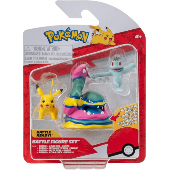 POKEMON ΣΕΤ 3 ΦΙΓΟΥΡΕΣ ΔΡΑΣΗΣ W19 PIKACHU + ALOLAN MUK + MACHOP JW095007-W17 / PKW3597 POKEMON ΣΕΤ 3 ΦΙΓΟΥΡΕΣ ΔΡΑΣΗΣ W19 PIKACHU + ALOLAN MUK + MACHOP JW095007-W17 / PKW3597
