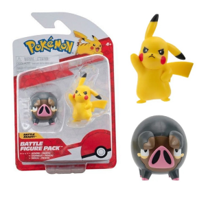 POKEMON ΣΕΤ 2 ΦΙΓΟΥΡΕΣ ΔΡΑΣΗΣ W17 LECHONK + PIKACHU JW095007-W17 / PKW3566