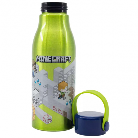 GIM STOR ΜΠΟΥΚΑΛΙ ΑΛΟΥΜΙΝΙΟΥ ΜΕ ΛΑΒΗ 760ML MINECRAFT 530-40461