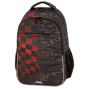 POLO ΤΣΑΝΤΑ TROPHY ΜΑΥΡΟ ΜΕ ΚΟΚΚΙΝΟ ΚΑΡΕ 901060-8362