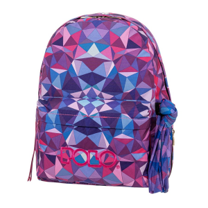 POLO ΤΣΑΝΤΑ ORIGINAL SCARF SHAPES ΦΟΥΞΙΑ ΜΠΛΕ 901102-8339.