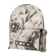 POLO ΤΣΑΝΤΑ ORIGINAL DOUBLE SCARF SHAPES ΑΣΠΡΗ ΜΑΥΡΗ 901202-8341