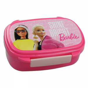 GIM ΦΑΓΗΤΟΔΟΧΕΙΟ ΠΛΑΣΤΙΚΟ 600ML ΜΕ ΠΙΡΟΥΝΙ ΚΑΙ ΚΟΥΤΑΛΙ BARBIE 571-22276