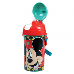 GIM ΠΑΓΟΥΡΙ ΜΕ ΚΑΛΑΜΑΚΙ ΠΛΑΣΤΙΚΟ 500ML MICKEY MOUSE 553-17209