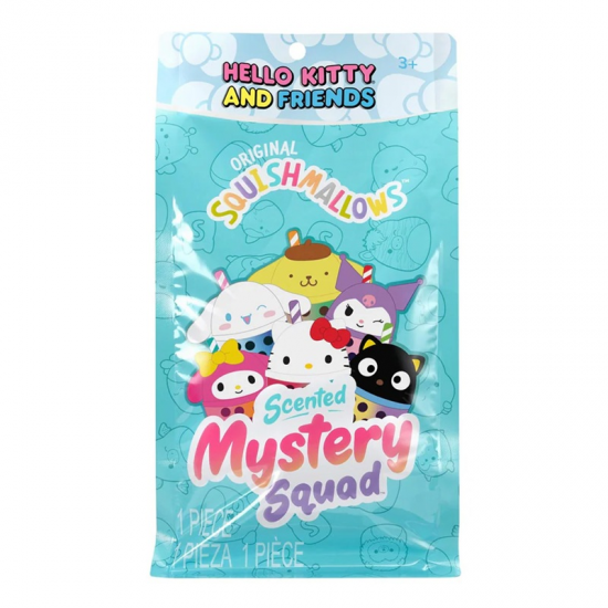 SQUISHMALLOWS W1 ΛΟΥΤΡΙΝΟ HELLO KITY AND FRIENDS MYSTERY SQUAD 13ΕΚ. ΔΙΑΦΟΡΑ ΣΧΕΔΙΑ JWSQ0879