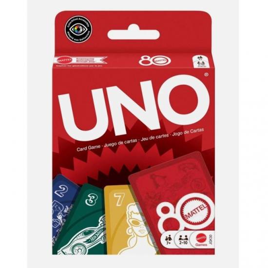 MATTEL ΕΠΙΤΡΑΠΕΖΙΟ ΠΑΙΧΝΙΔΙ UNO 80 ΧΡΟΝΙΑ JGK30
