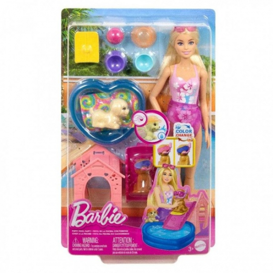 MATTEL BARBIE POOL PARTY ΜΕ ΚΟΥΤΑΒΑΚΙΑ JBF35