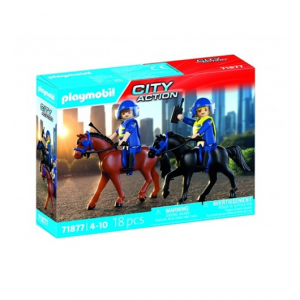 PLAYMOBIL CITY ACTION - ΙΠΠΙΚΟ ΣΩΜΑ ΑΣΤΥΝΟΜΙΑΣ 71877