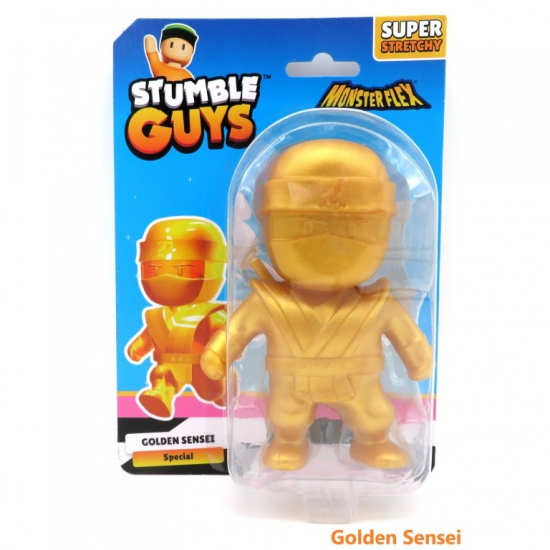 JUST TOYS MONSTERFLEX STUMBLE GUYS SUPER STRETCHY - GOLDEN SENSEI SPECIAL 0505 JUST TOYS MONSTERFLEX STUMBLE GUYS SUPER STRETCHY - GOLDEN SENSEI SPECIAL 0505