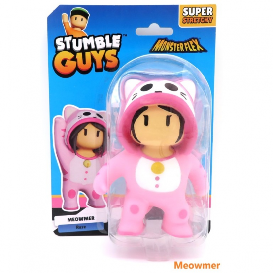 JUST TOYS MONSTERFLEX STUMBLE GUYS SUPER STRETCHY - MEOWMER RARE 0505 JUST TOYS MONSTERFLEX STUMBLE GUYS SUPER STRETCHY - MEOWMER RARE 0505
