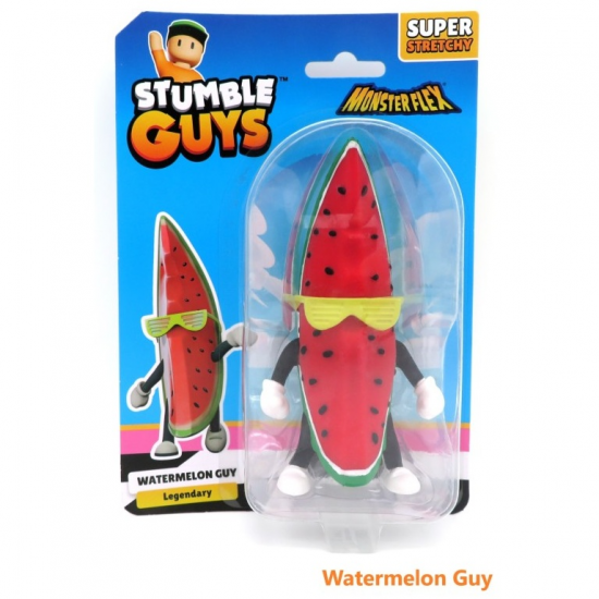JUST TOYS MONSTERFLEX STUMBLE GUYS SUPER STRETCHY - WATERMELON GUY LEGENDARY 0505 JUST TOYS MONSTERFLEX STUMBLE GUYS SUPER STRETCHY - WATERMELON GUY LEGENDARY 0505