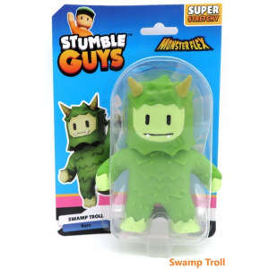 JUST TOYS MONSTERFLEX STUMBLE GUYS SUPER STRETCHY - SWAMP TROLL RARE 0505